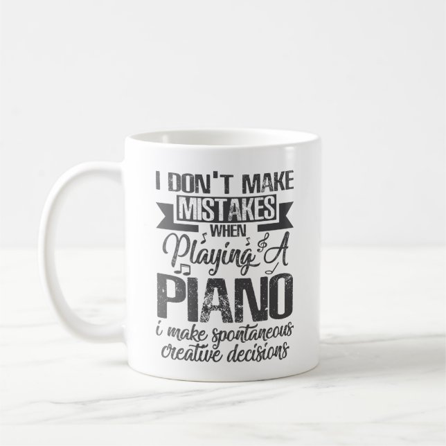 Jag har fel när jag spelar Piano Player Kaffemugg (Vänster)