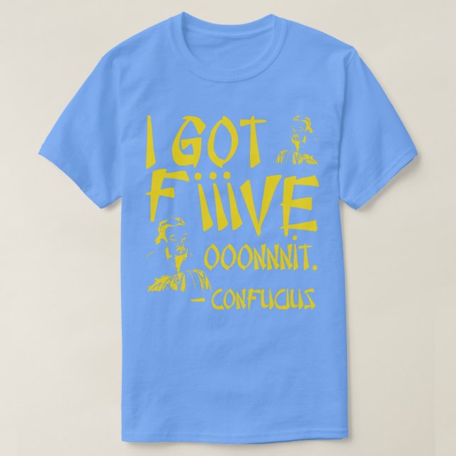 Jag har fem om det förvirrande budskapet med Ogräs T Shirt (Design framsida)
