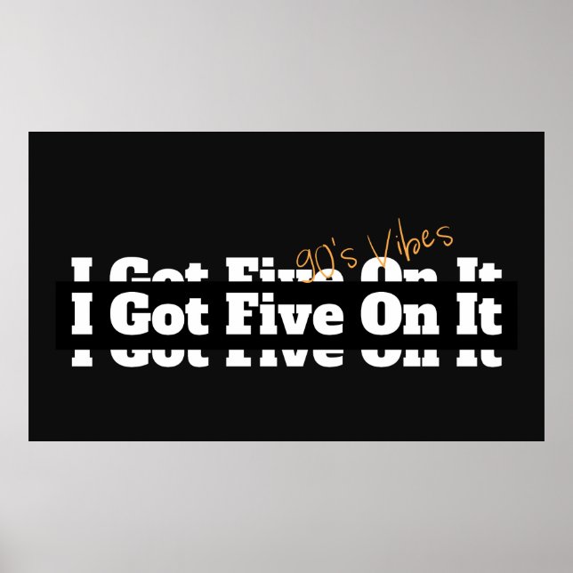 Jag Har fem på 90-talets lyriska Poster (Framsidan)