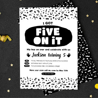 Jag Har Fem På Det, 90-Talets Hip Hop Födelsedag O Inbjudningar