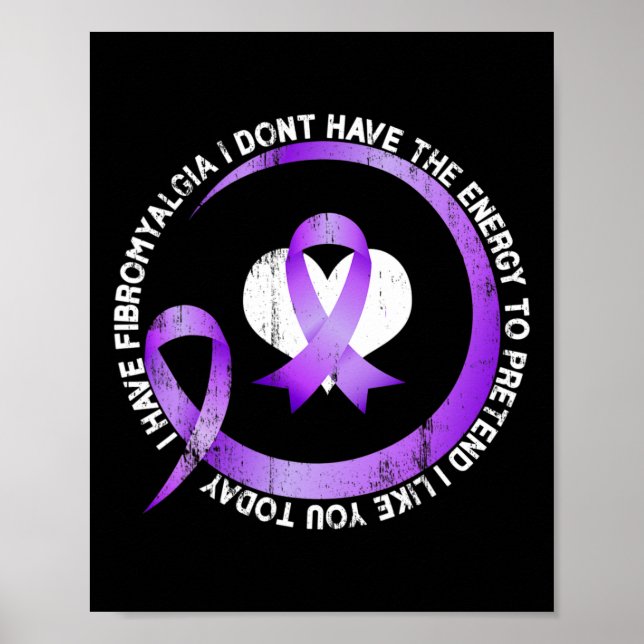 Jag har fibromyalgi... Jag har inte energilagaren. Poster (Framsidan)
