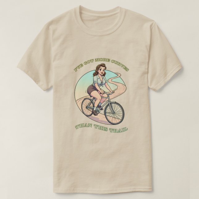 Jag har fler kurvor än denna stig t shirt (Design framsida)