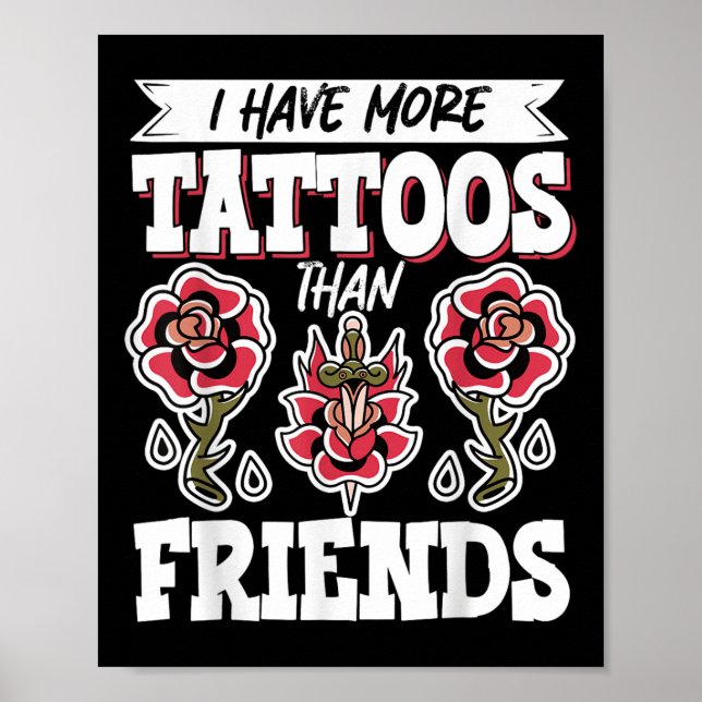 Jag har fler tatueringar än vänner poster (Framsidan)
