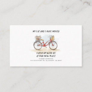 Jag har Flyttat en ändring av meddelandet om Adres Visitkort