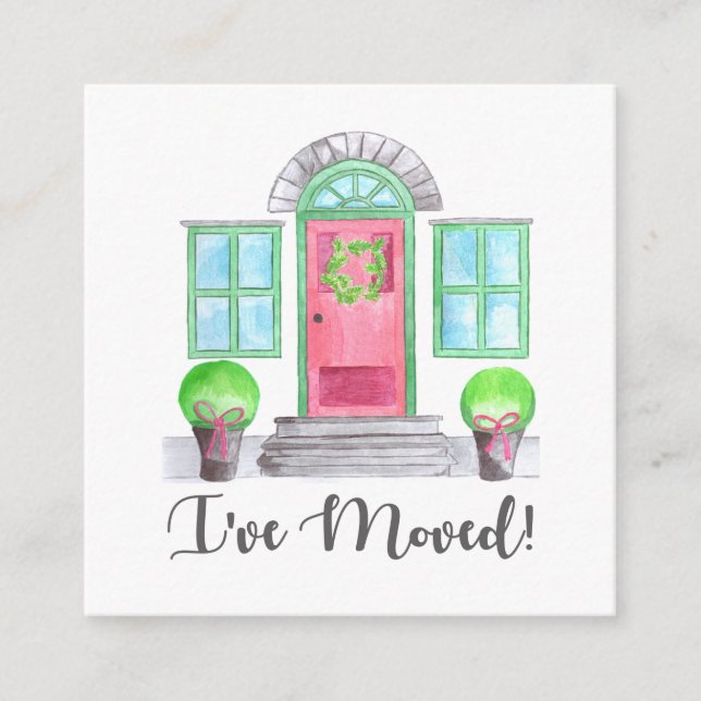 Jag har flyttat! Jul hemma Tilläggskort (Framsida)