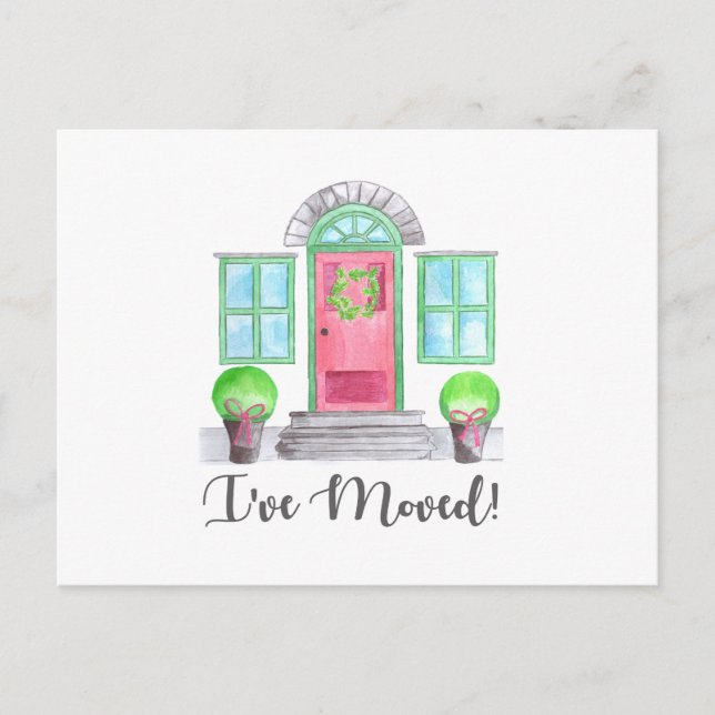 Jag har Flyttat! Julhem Vykort (Framsida)