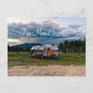 Jag har flyttat... meddelande vykort