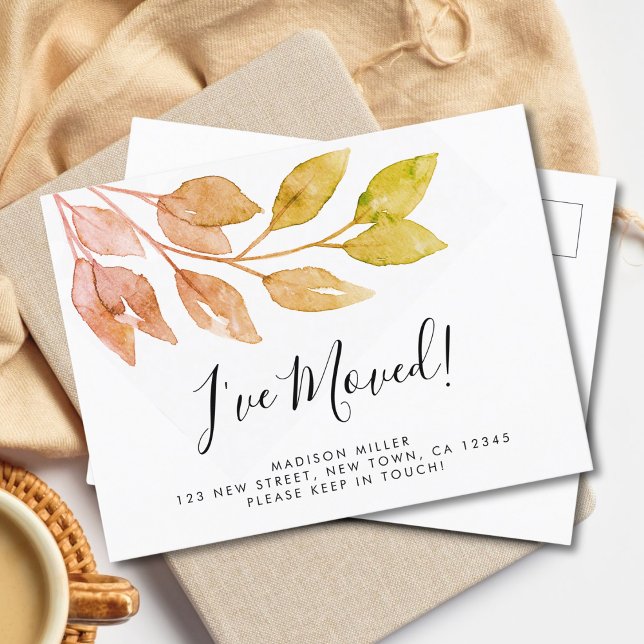 Jag har Flyttat ny Flytta för hemfallissemang Meddelande Vykort (Skapare uppladdad)