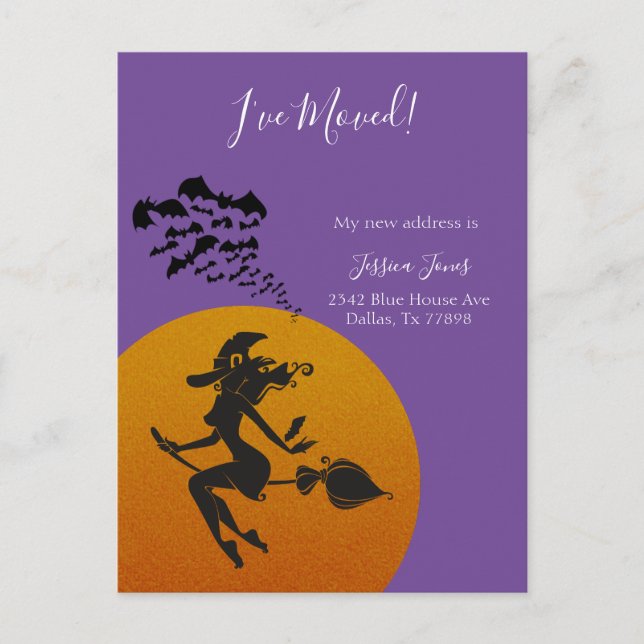 Jag Har Flyttat Nytt Adress Meddelande Flyttar Hal (Framsida)