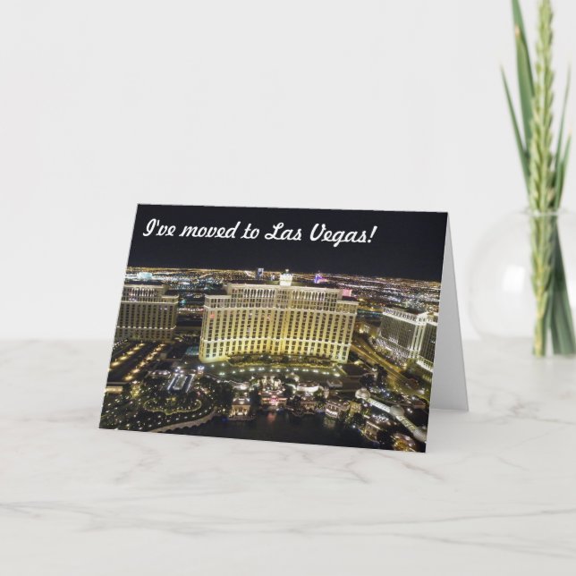Jag har flyttat till Las Vegas Meddelande (Framsida)