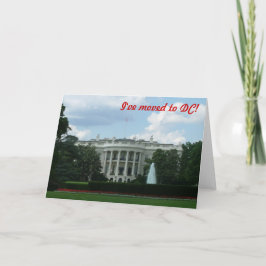 Jag har flyttat till Washington DC Meddelande
