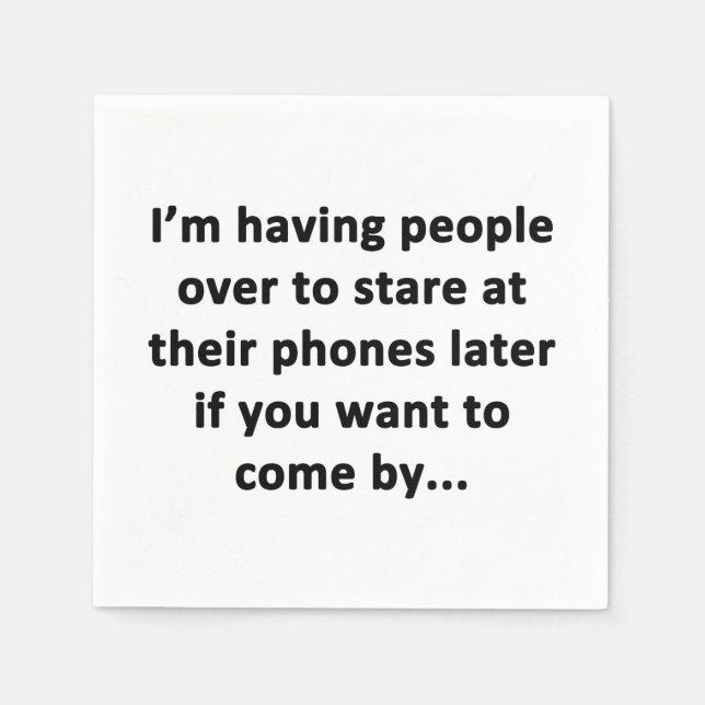 Jag har folk över pappersservett (Framsidan)