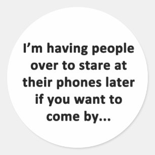 Jag har folk över runt klistermärke