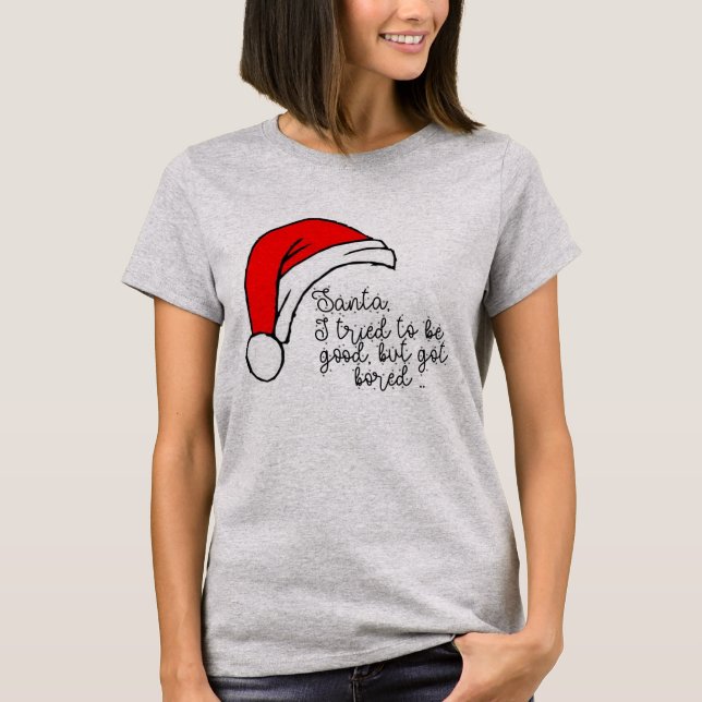 "Jag har försökt" julteve, Festive Skratt T Shirt (Framsida)