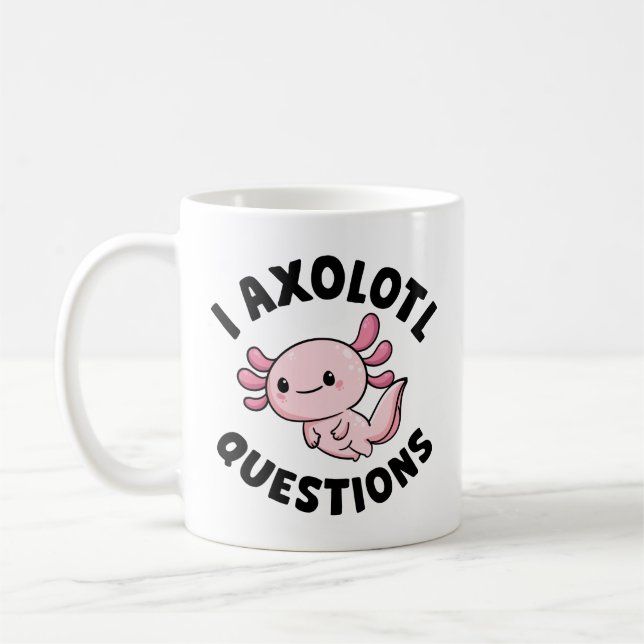 Jag har frågor om Axolotl Kaffemugg (Vänster)