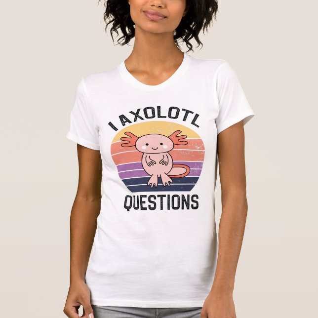 Jag har frågor om Axolotl T Shirt (Framsida)