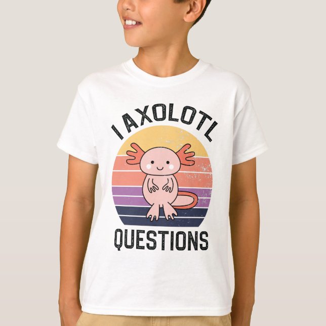 Jag har frågor om Axolotl T Shirt (Framsida)