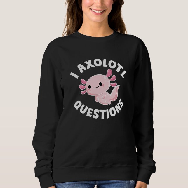 Jag har frågor om Axolotl T Shirt (Framsida)