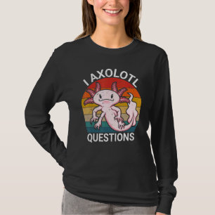 Jag har frågor om Kids Retro Cute Axolotl T Shirt
