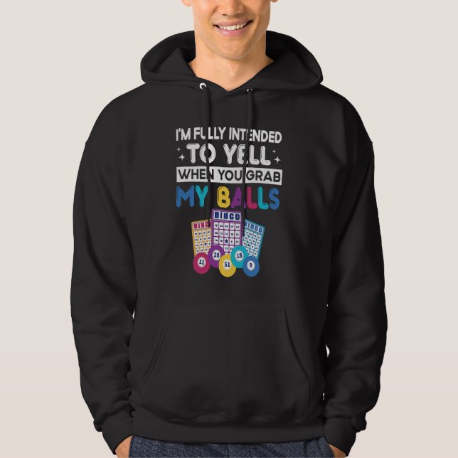 Jag har fullt intention att skrika när du tar min  hoodie (Framsida)
