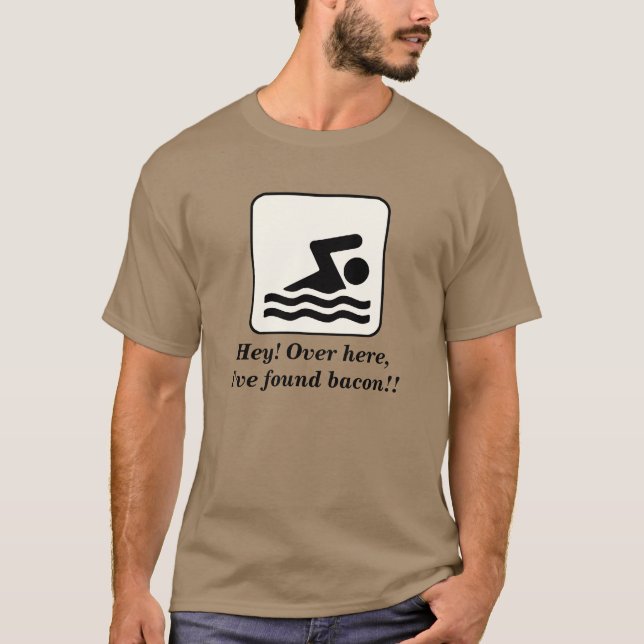 Jag har funnit baconskjortan tee (Framsida)