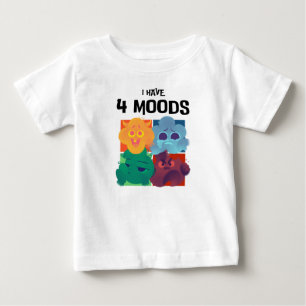 Jag har fyra humör t shirt