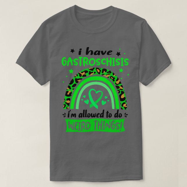 Jag har Gastroschisis jag får göra Konstig Thin T Shirt (Design framsida)