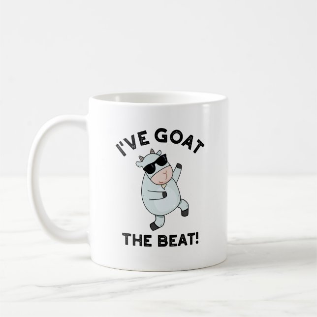 Jag har gått på Beat Funny Animal Pun Kaffemugg (Vänster)
