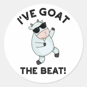 Jag har gått på Beat Funny Animal Pun Runt Klistermärke