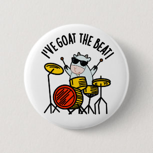 Jag har gått på Beat Funny Drummer Pun Knapp