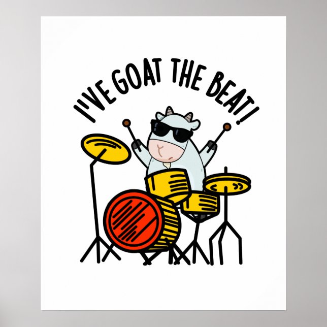 Jag har gått på Beat Funny Drummer Pun Poster (Framsidan)