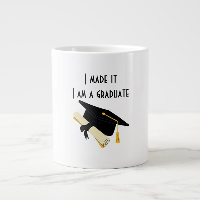 Jag har gjort det, jag är en Student-specialitet M Jumbo Mugg (Framsidan)