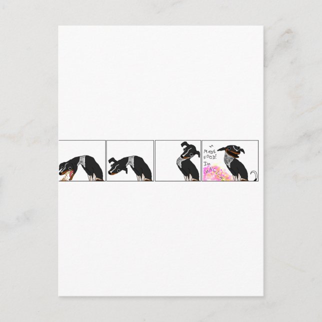 "Jag har gjort mat" Vykort (Framsida)