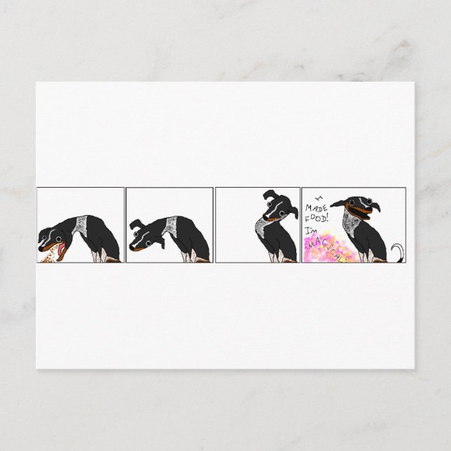 "Jag har gjort mat" Vykort (Framsida)