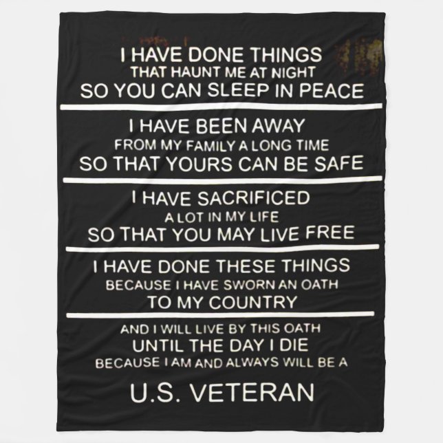 JAG HAR GJORT SAK SOM HÖJER MIG KVÄLL FLEECEFILT (Framsidan)