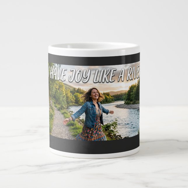 Jag har glädje som en flod jumbo mugg (Framsidan)