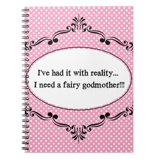 Jag har haft det med verklighet, mig behöver en anteckningsbok med spiral (Framsidan)