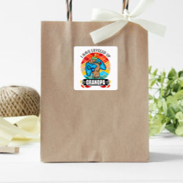 Jag har hållit mig till morfar fyrkantigt klistermärke