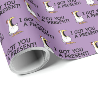 JAG HAR HÄMTAT EN PRESENT TILL DIG! högljudd kyckl Presentpapper