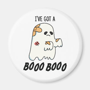 Jag har Har A Boo Boo Funny Halloween Ghost Pun Magnet
