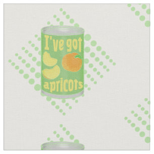 Jag har har aprikoser Tin av frukt Tyg