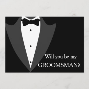 Jag har har att flickan blir min Groomsman. Inbjudningar