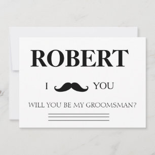 Jag har har att flickan blir min Groomsman. Inbjudningar