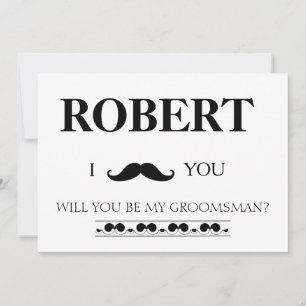 Jag har har att flickan blir min Groomsman. Inbjudningar