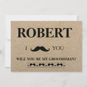 Jag har har att flickan blir min Groomsman. Inbjudningar
