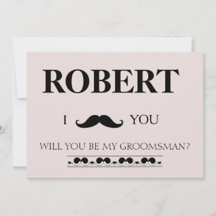 Jag har har att flickan blir min Groomsman. Invi Inbjudningar