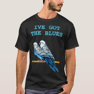 Jag har har blues Blue Parakeet Budgie grafik de T Shirt