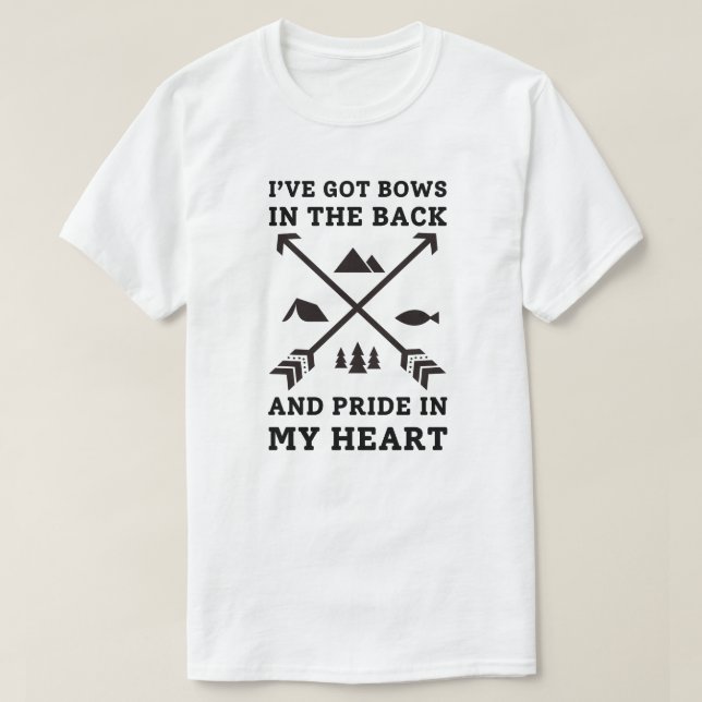 Jag har Har Bows på baksidan | Archery Pappa T Shirt (Design framsida)