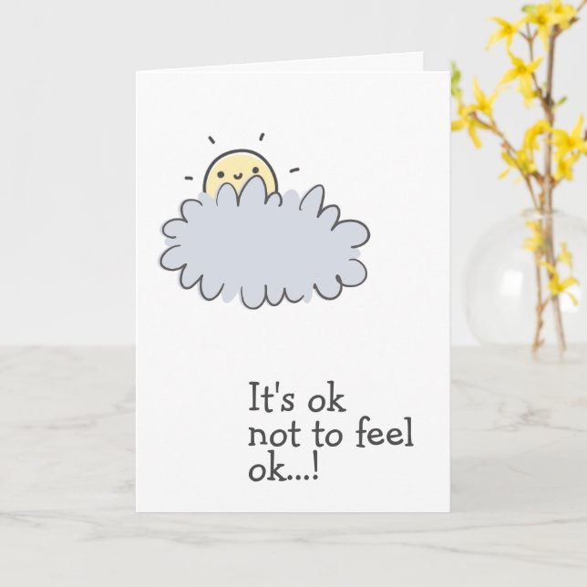 Jag har har dig att njuta! Stöd för Cute Cancer Kort (Gul blomma)