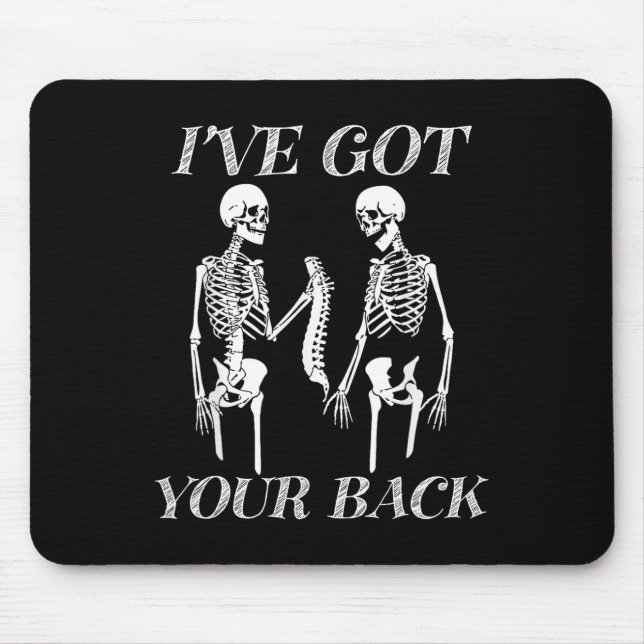 Jag har Har din Ck Halloween Skeleton Skull Manar  Musmatta (Framsidan)